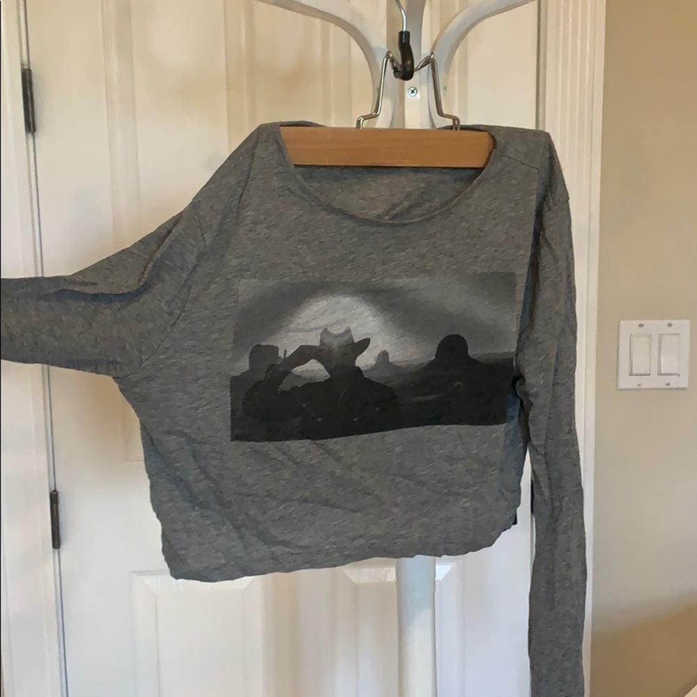 Crop sleeve grey Zara M (also S)